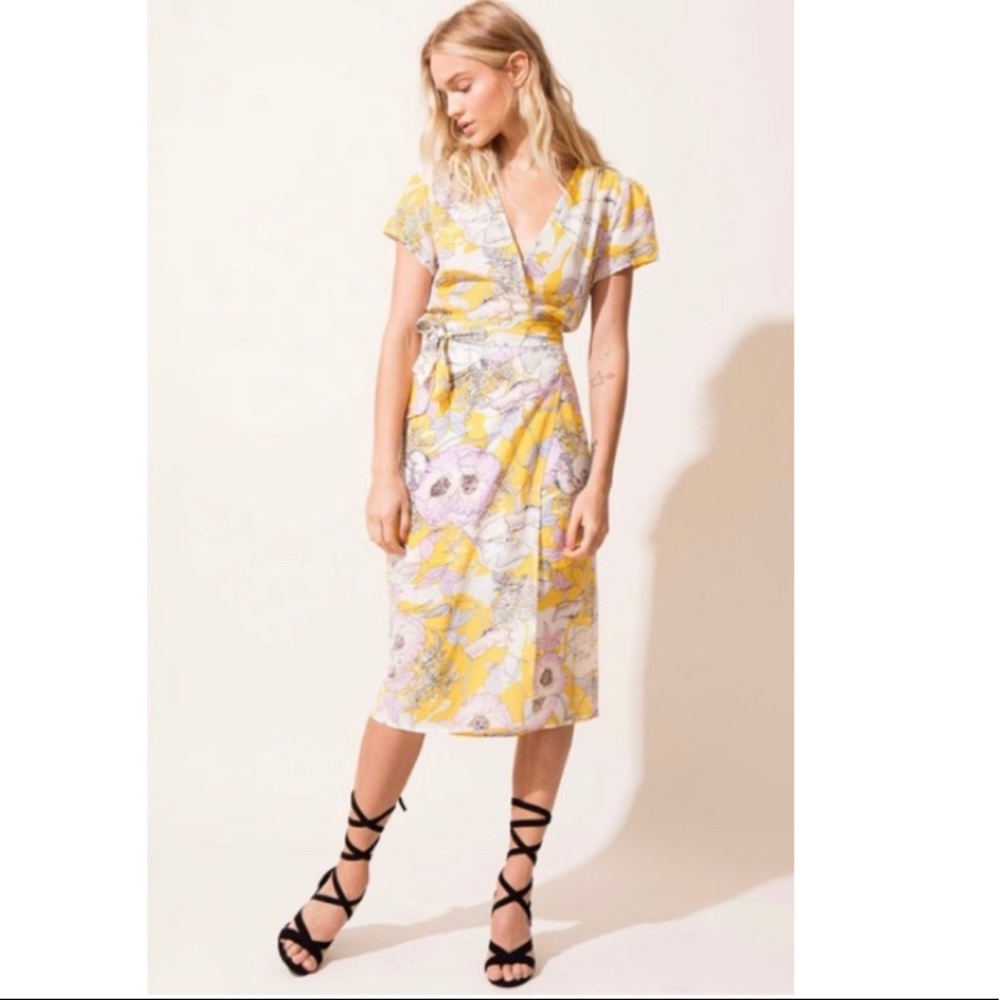 NWT Yumi Kim Midi Wrap Dress Size L